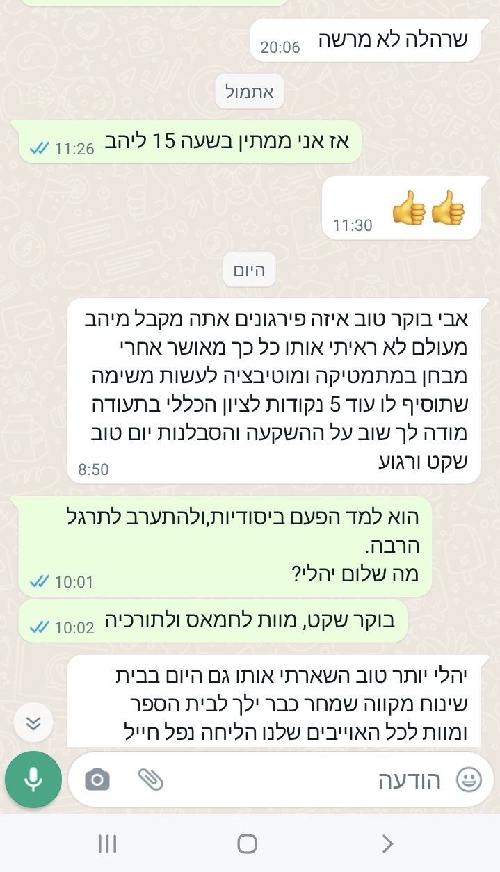 ביקורת מורה