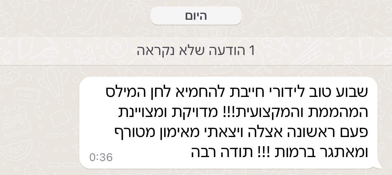 ביקורת מורה