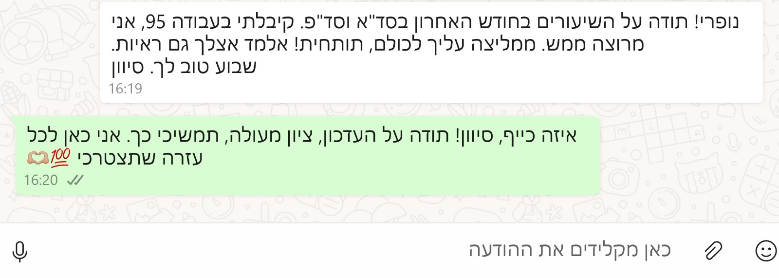 ביקורת מורה