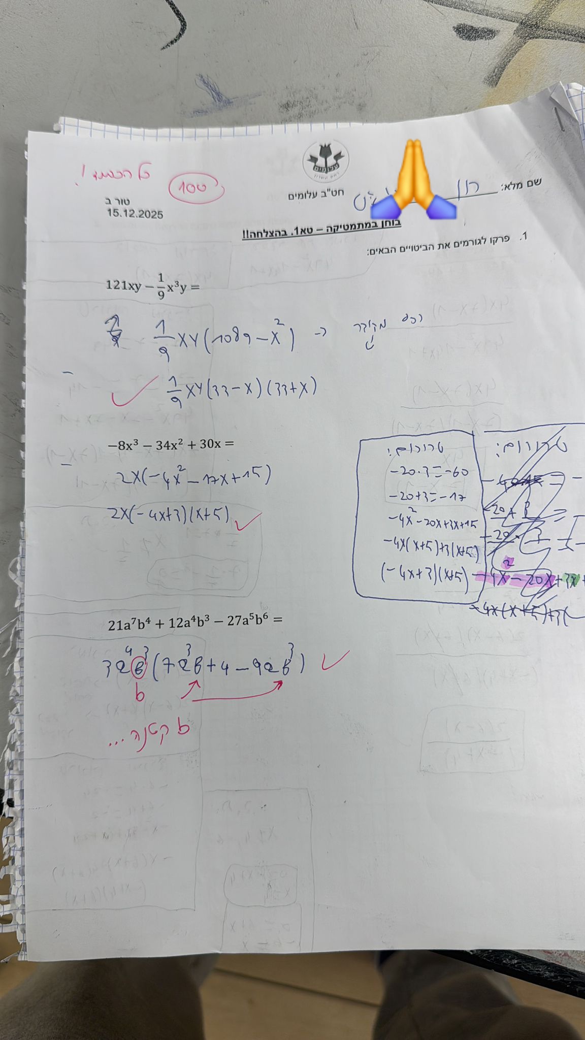 ביקורת מורה