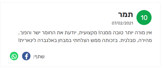 ביקורת מורה