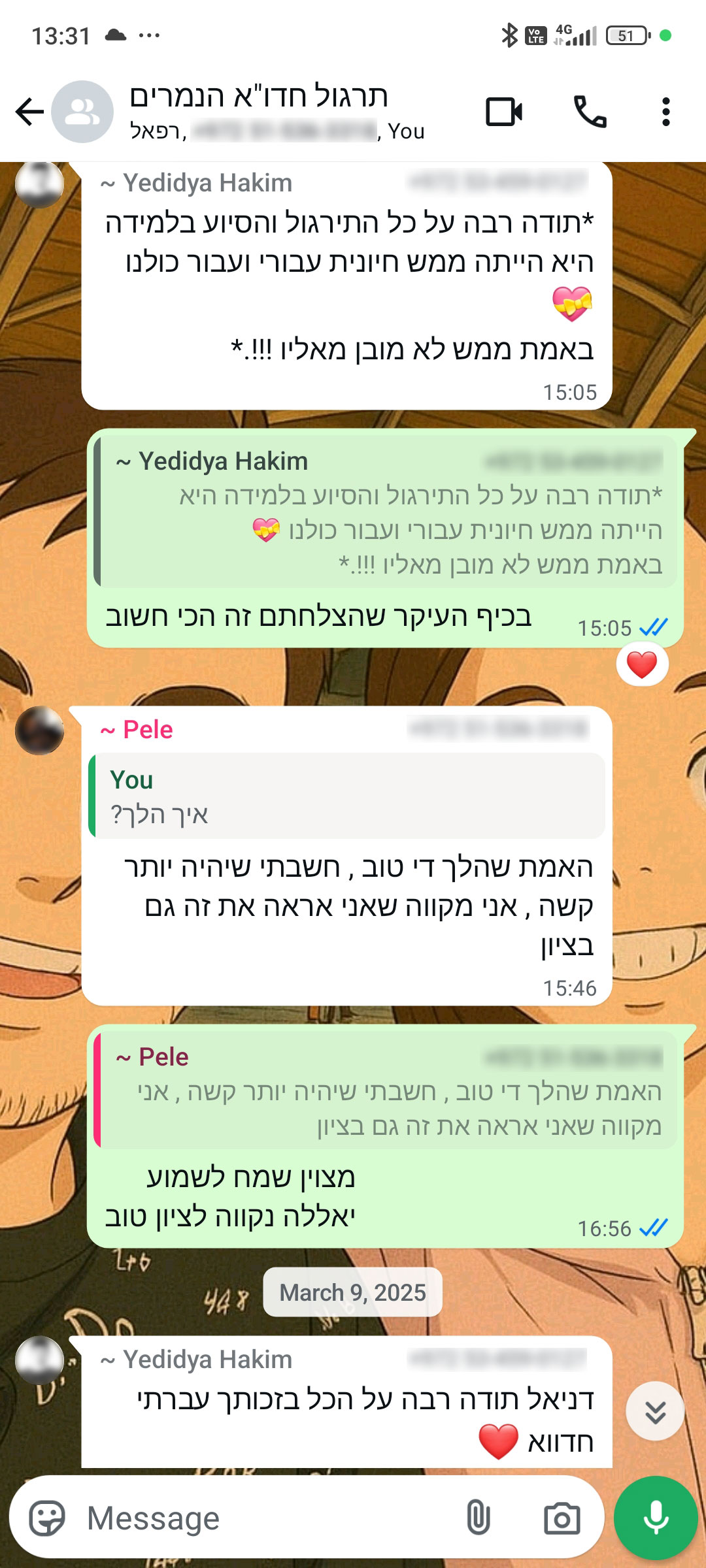 ביקורת מורה
