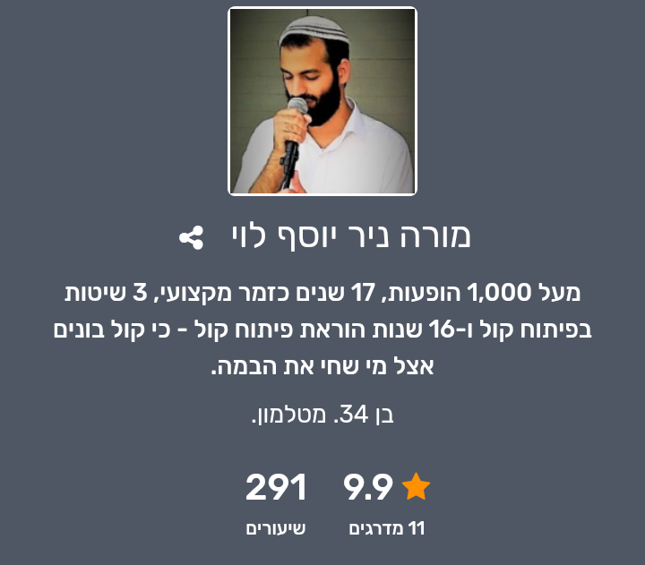 ביקורת מורה