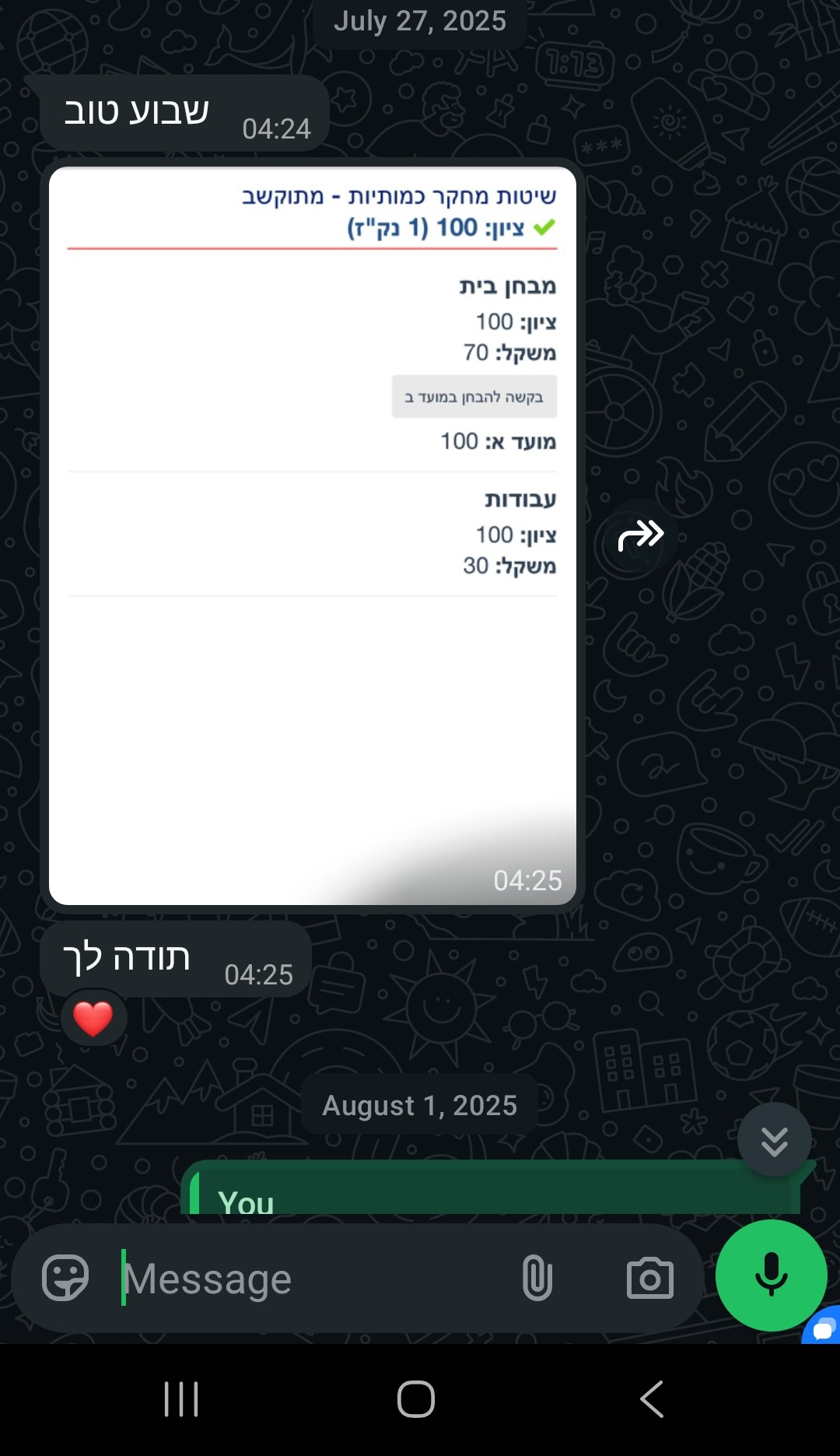 ביקורת מורה