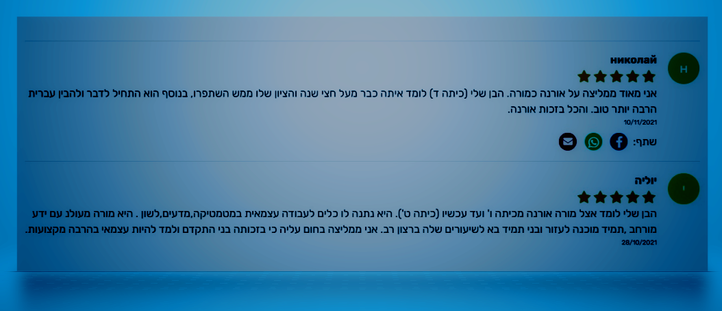 ביקורת מורה
