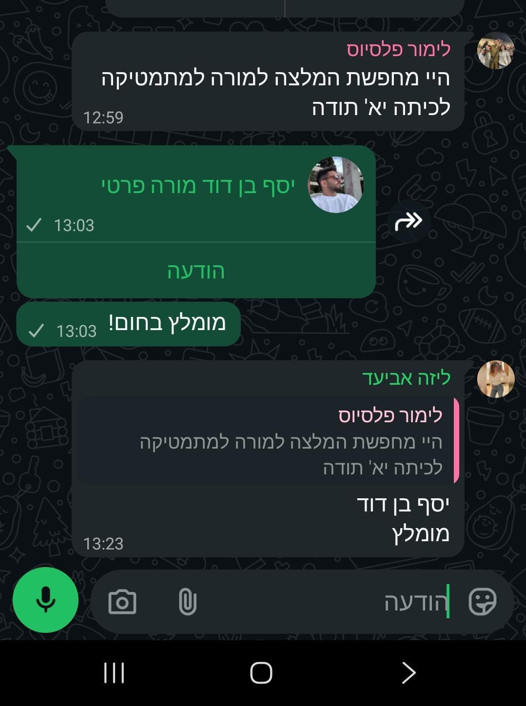 ביקורת מורה
